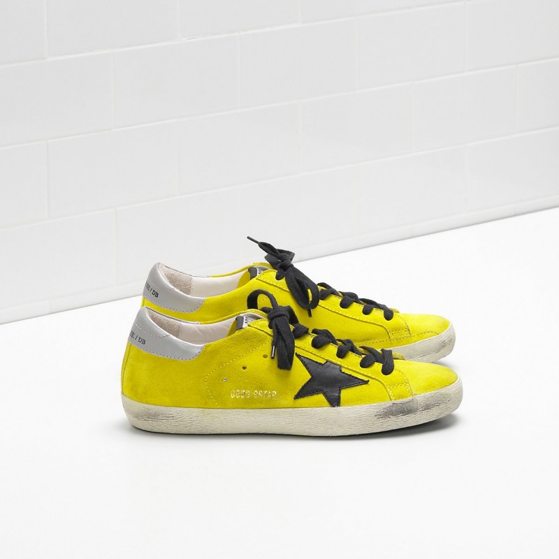 Golden Goose Super Star Sneakers In Leather Yellow Women